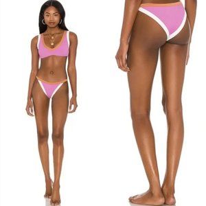 NWT L*Space 2-Piece Bikini Set - Lala Top & Vacay Bottom in Rosebud Creamy Putty